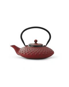 Theepot Xilin 0,8L gietijzer rood