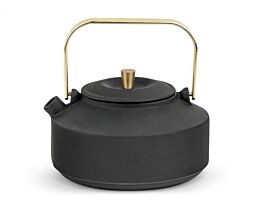 Theepot Shangdong 1,0L gietijzer zwart