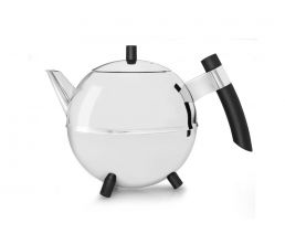 Theepot Meteor 1,2L zwart beslag