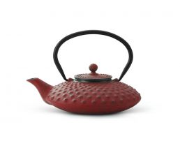 Theepot Xilin 0,8L gietijzer rood