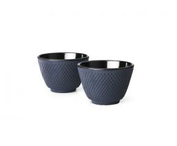 Kopjes Xilin gietijzer blauw set/2